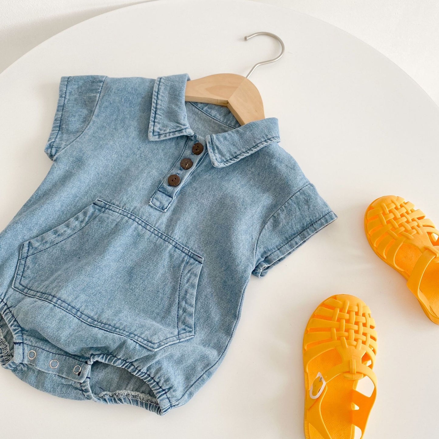 PREORDER MARCUS DENIM ROMPER INFANT BOYS