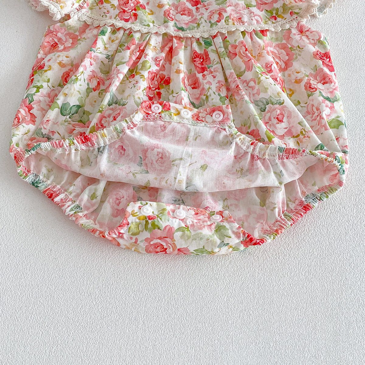 On Hand Lulu Romper & Headband in 0-6 months