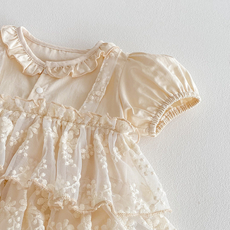 Christening for Preorder Heidi Romper & Headband