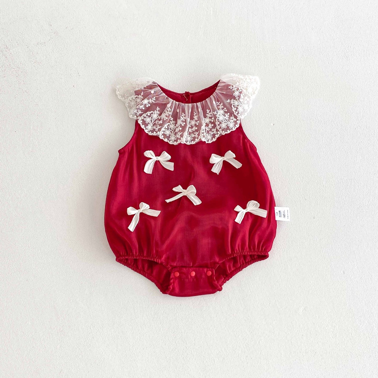 CHRISTMAS OOTD FOR PREORDER Shelly Bow Romper
