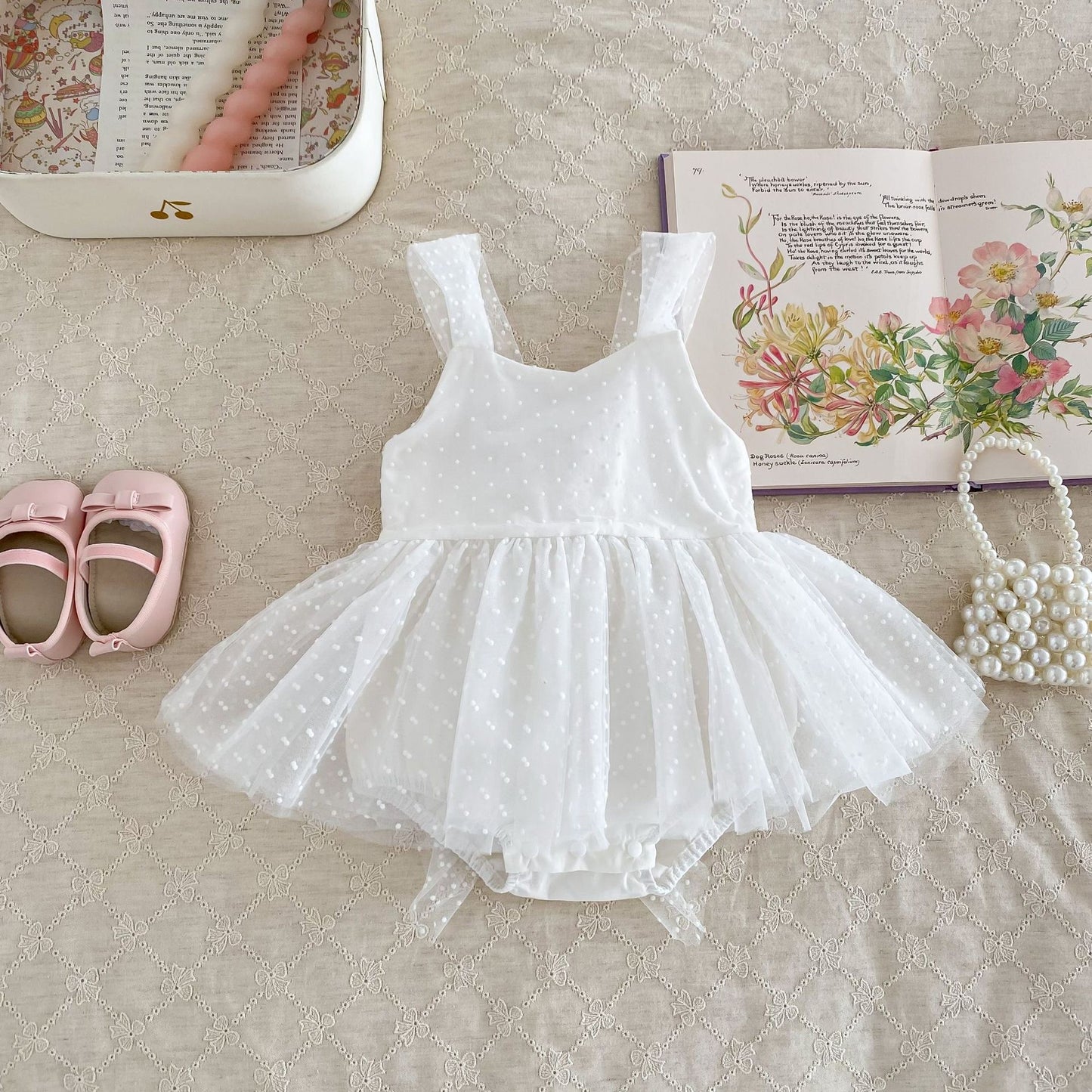 PREORDER Flo Polka Tutu Romper Celebrations