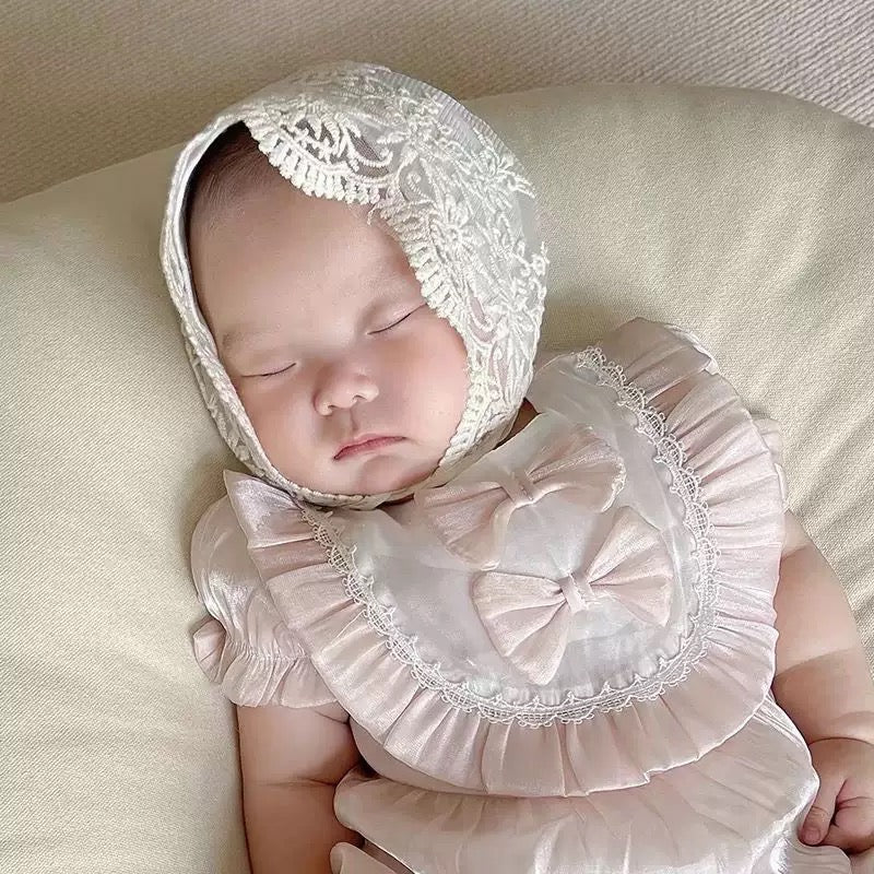 On Hand Christening Hat in 0-2 y.o.