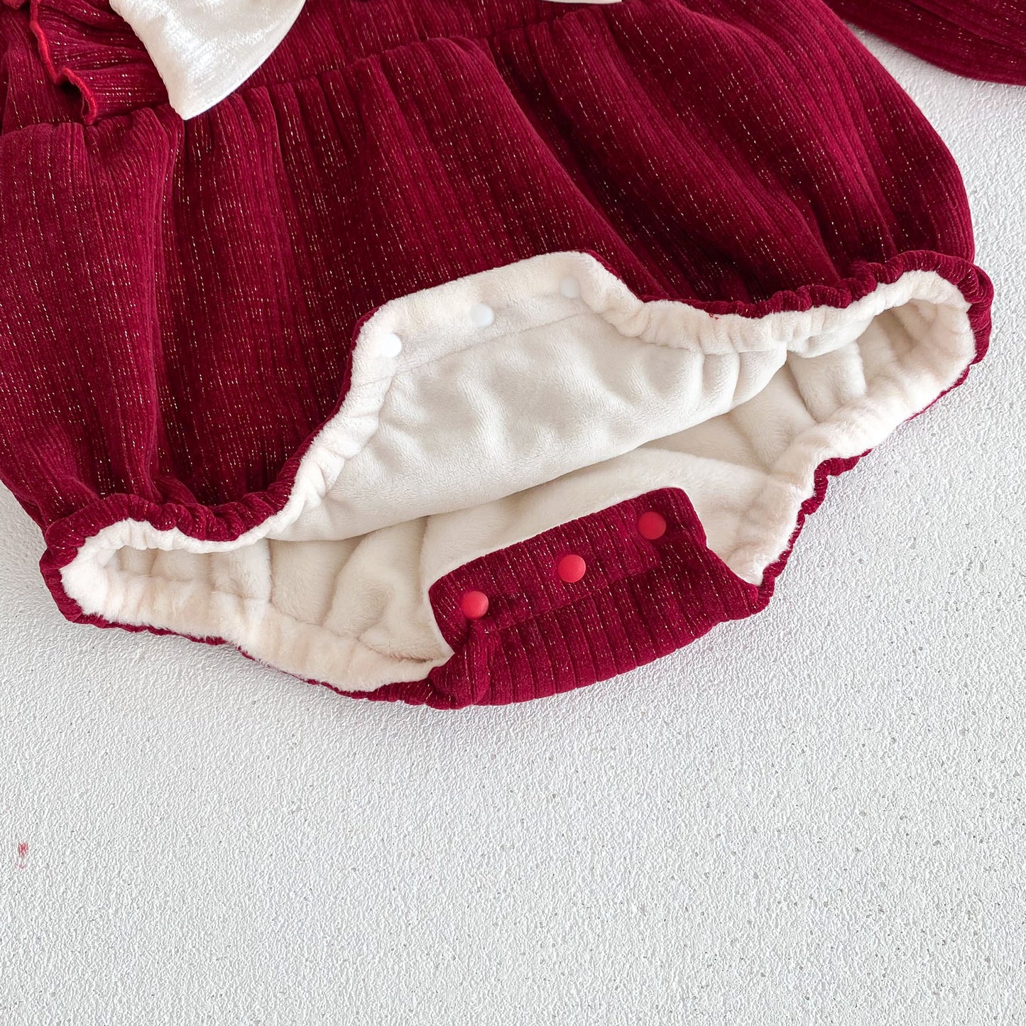 CHRISTMAS OOTD FOR PREORDER Bonne Fleece Romper