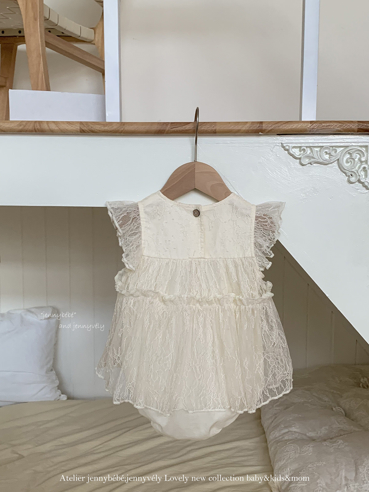 Preorder Infant Girls Morgan Christening Romper