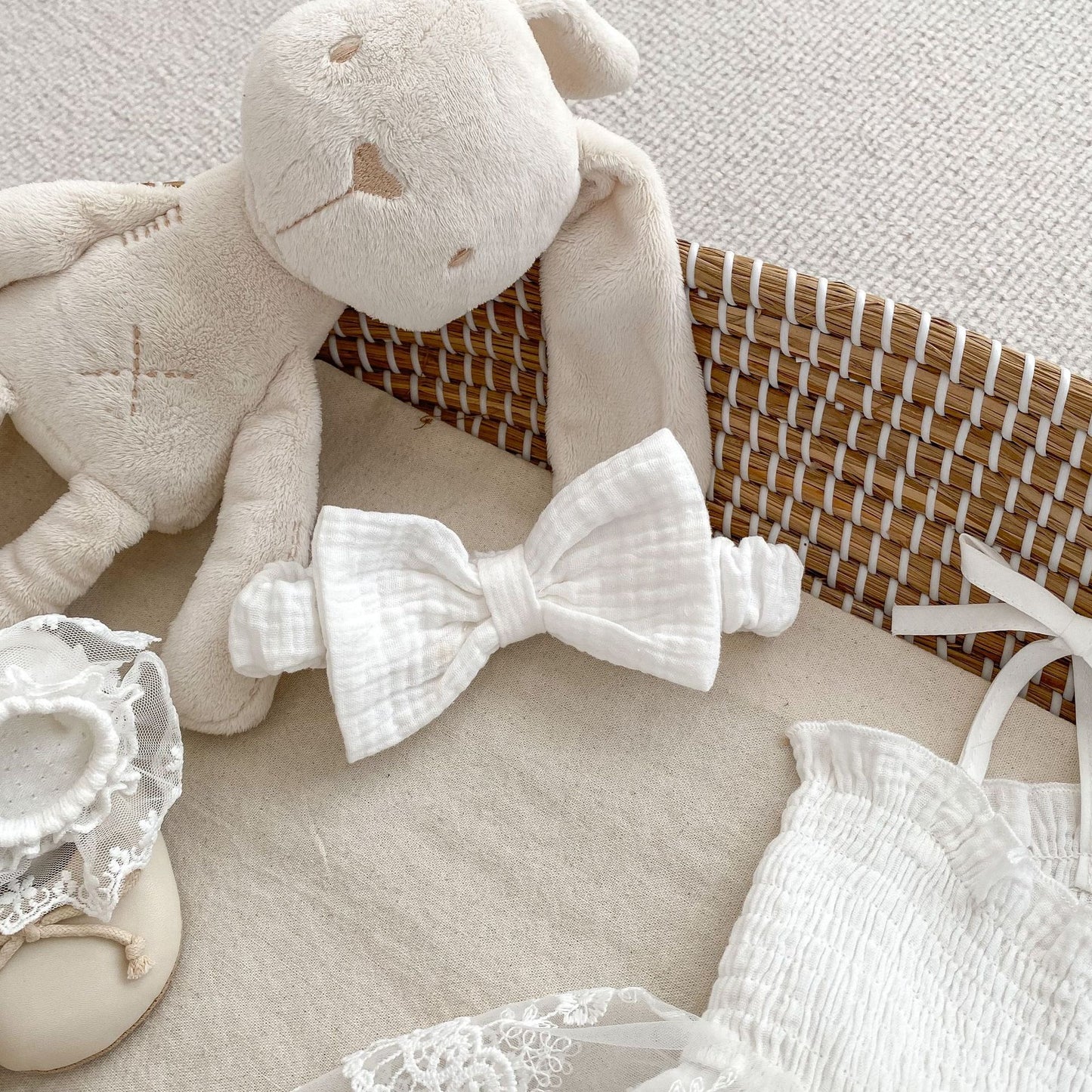 CHRISTENING Alisa Romper & Headband