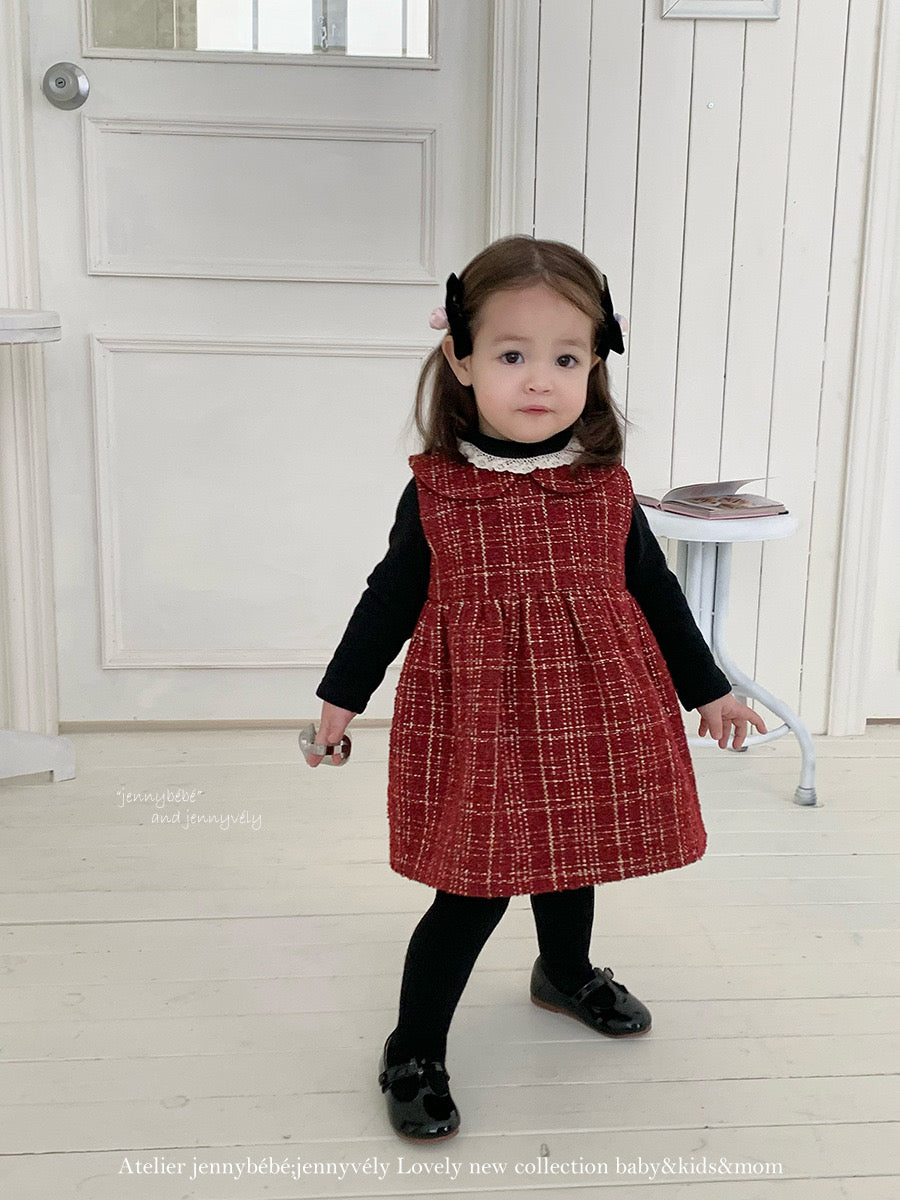 CHRISTMAS OOTD FOR PREORDER Darle Romper & Dress Tweed