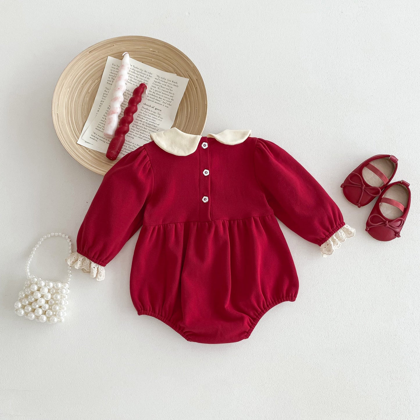 CHRISTMAS OOTD FOR PREORDER Roselle Romper