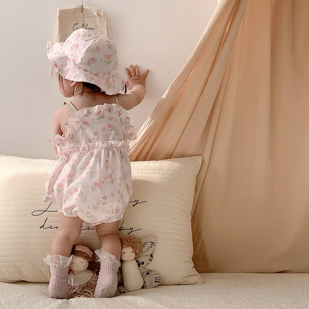 On Hand Astrid Tulip Romper & Hat