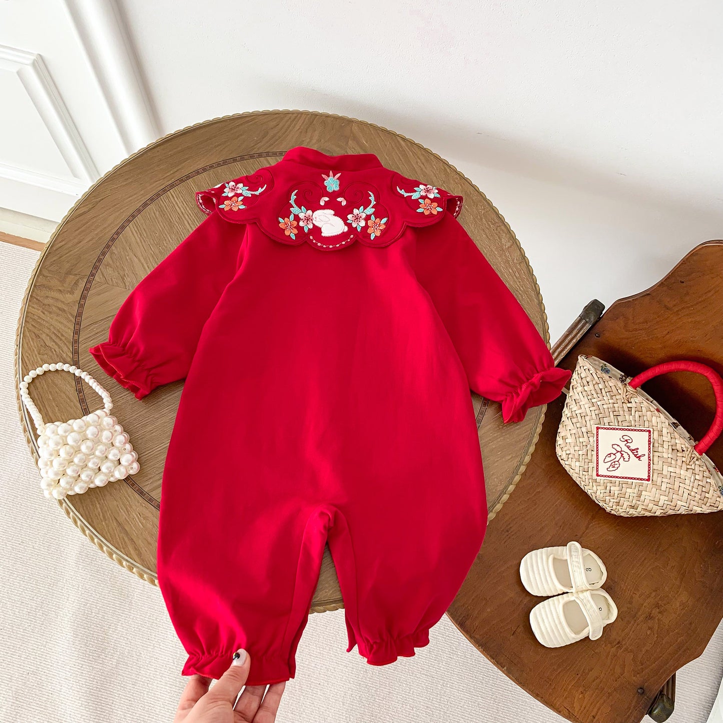 CHRISTMAS OOTD FOR PREORDER Sachi Cheongsam Bodysuit