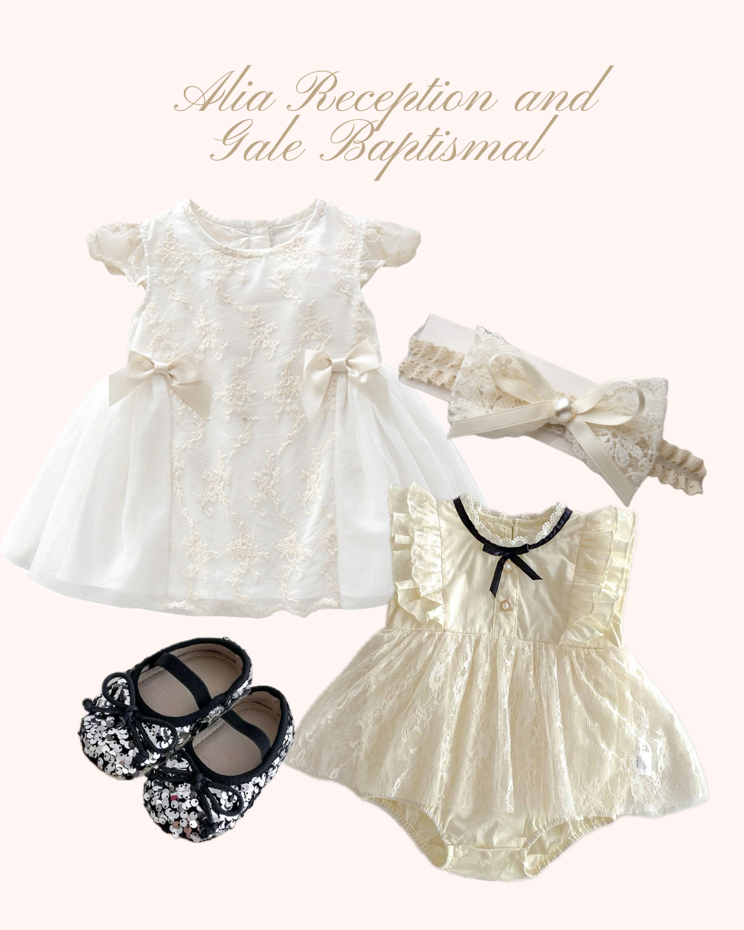 Preorder Alia & Gale Baptismal and Reception Bundle in White