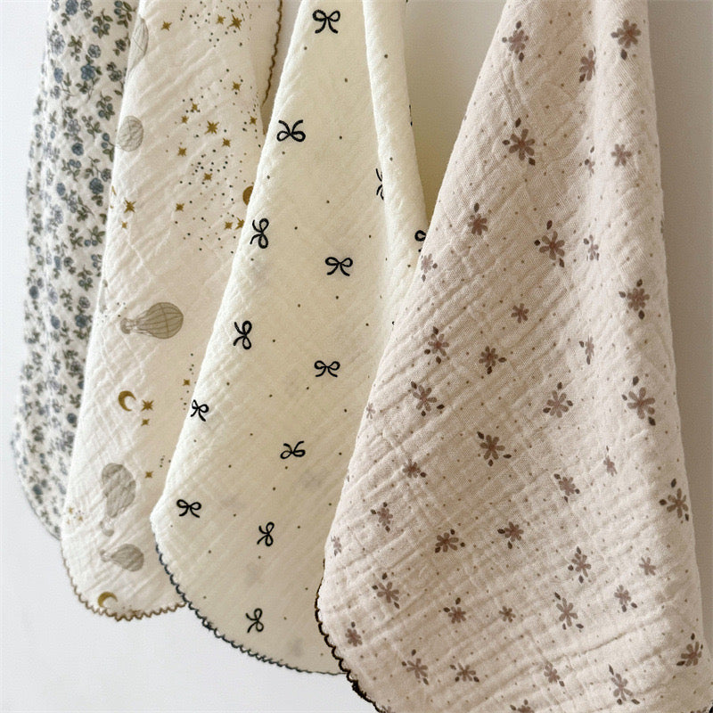 NURSERY Joyful Blooms Chiffon 4 Piece Towel (9)