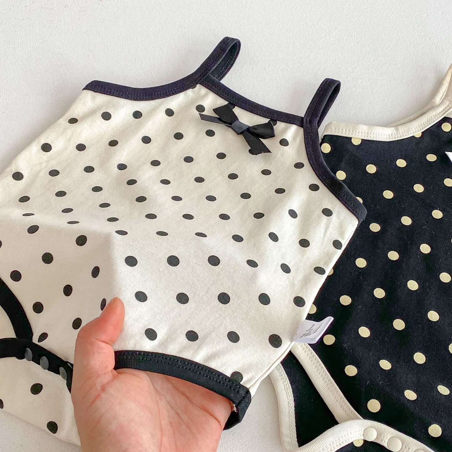 On Hand Millie Polkadot Onesie for 0-6 months