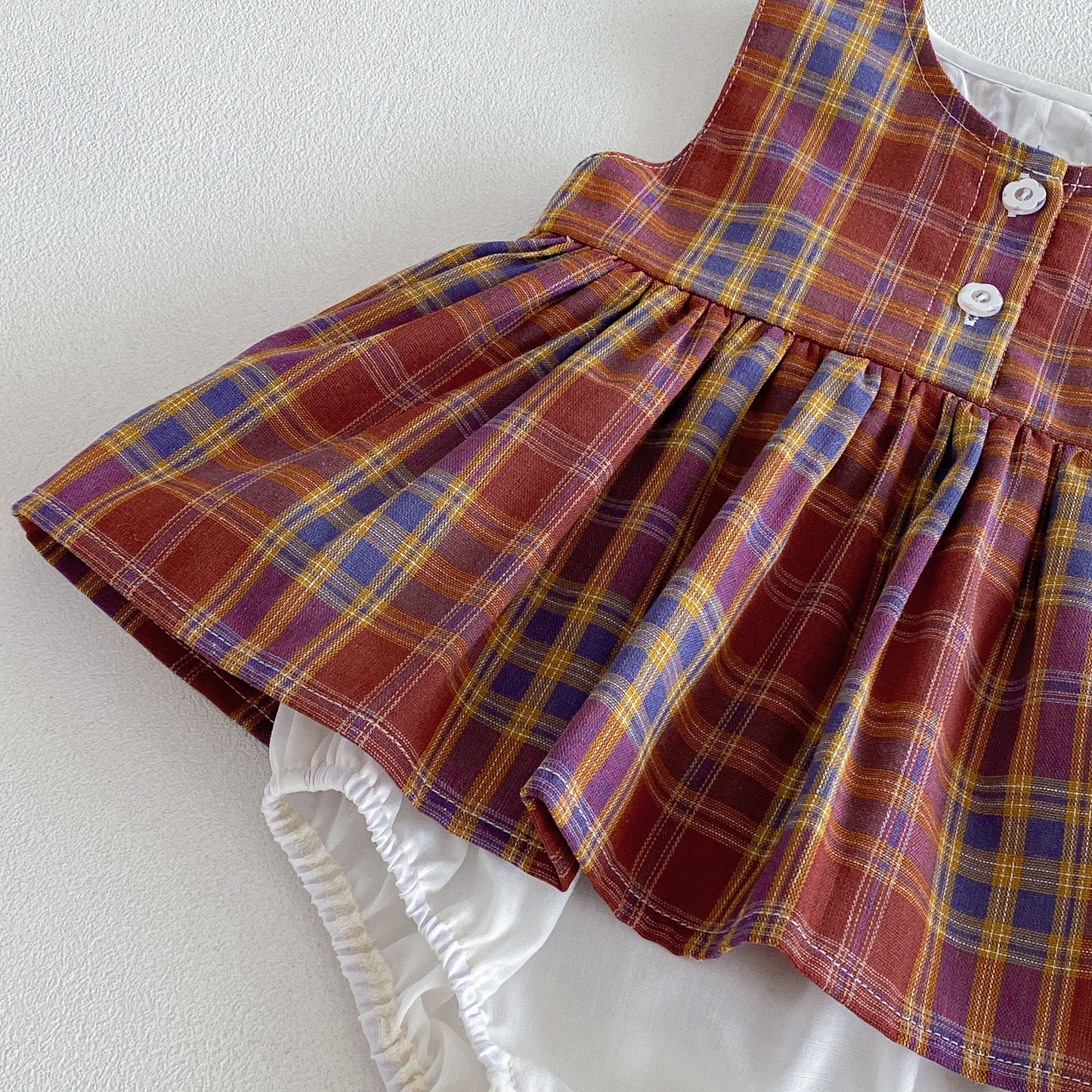Preorder Infant Girls Cleo Plaid Romper