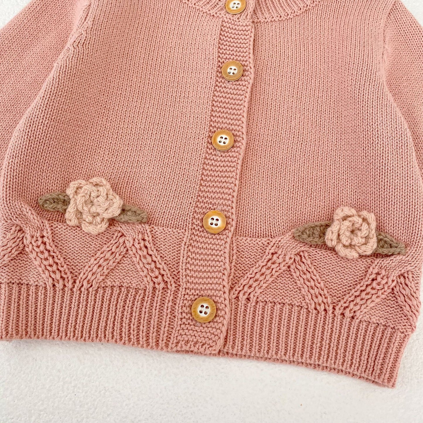 Preorder Infant Girls Ardella Knitted Cardigan or Jumpsuit