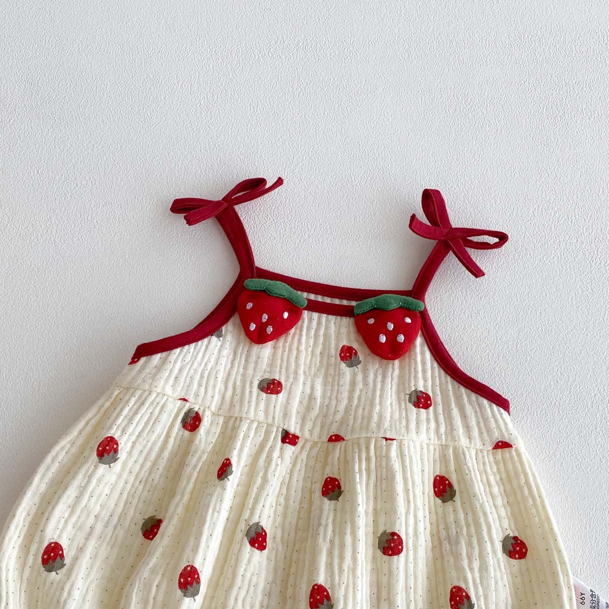 On Hand Salma Strawberry Romper in 18-24 months