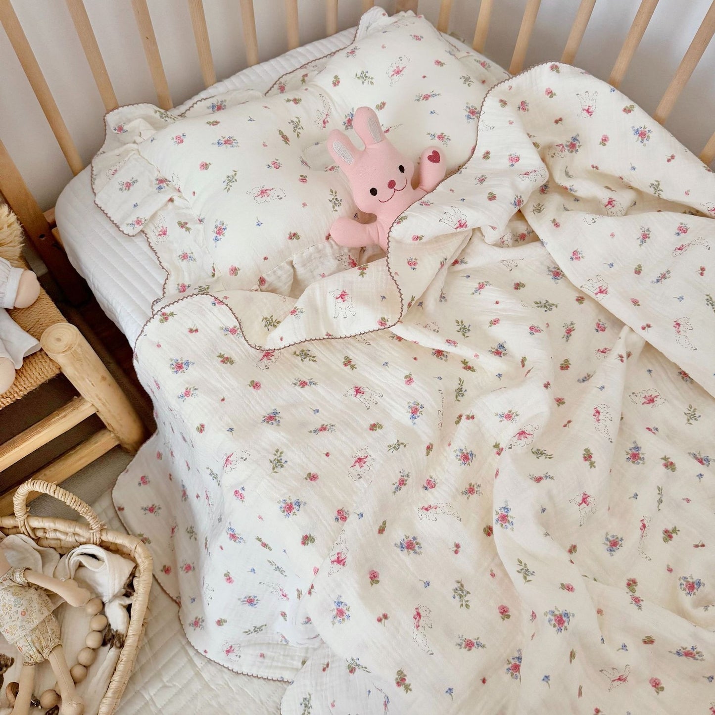 NURSERY Joyful Blooms Collection Blanket