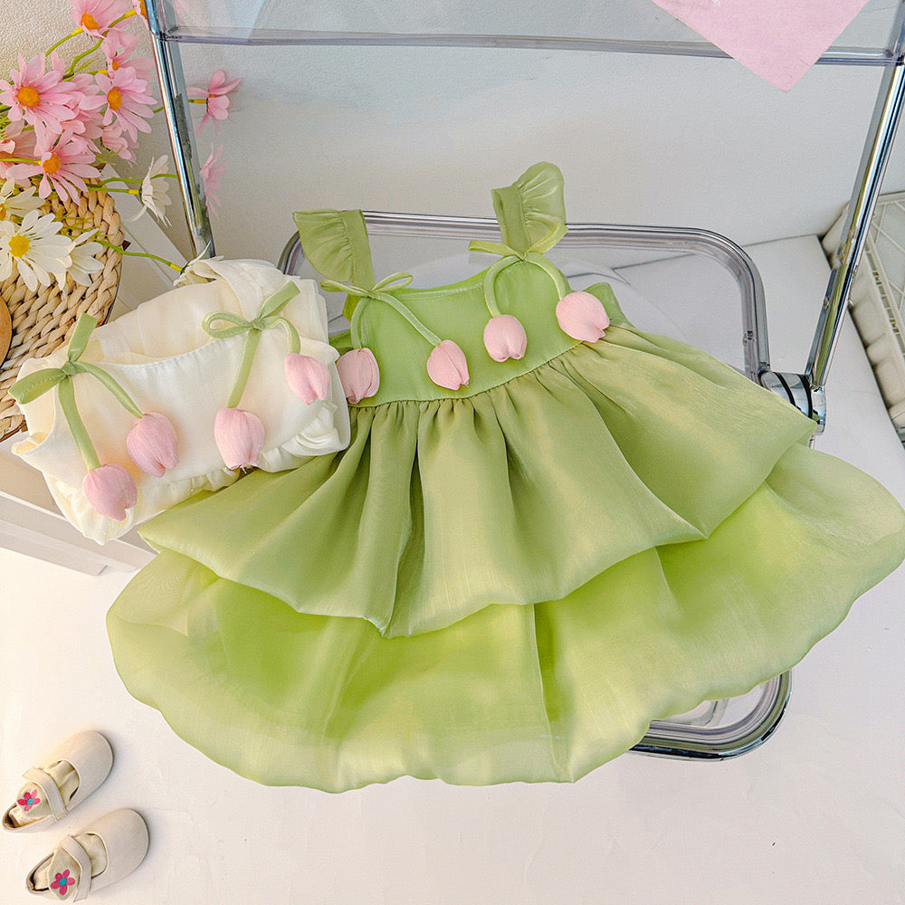 BLYTHE Organza Tulip Dress
