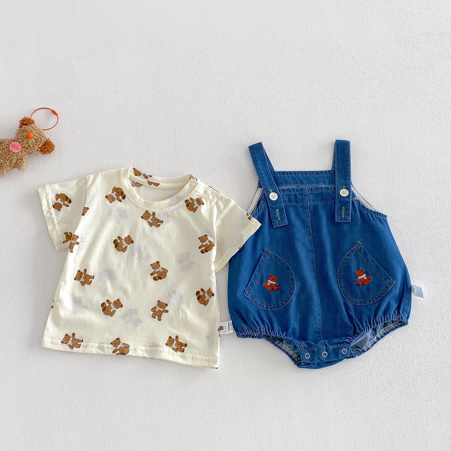 Preorder Seb Shirt and Denim Romper