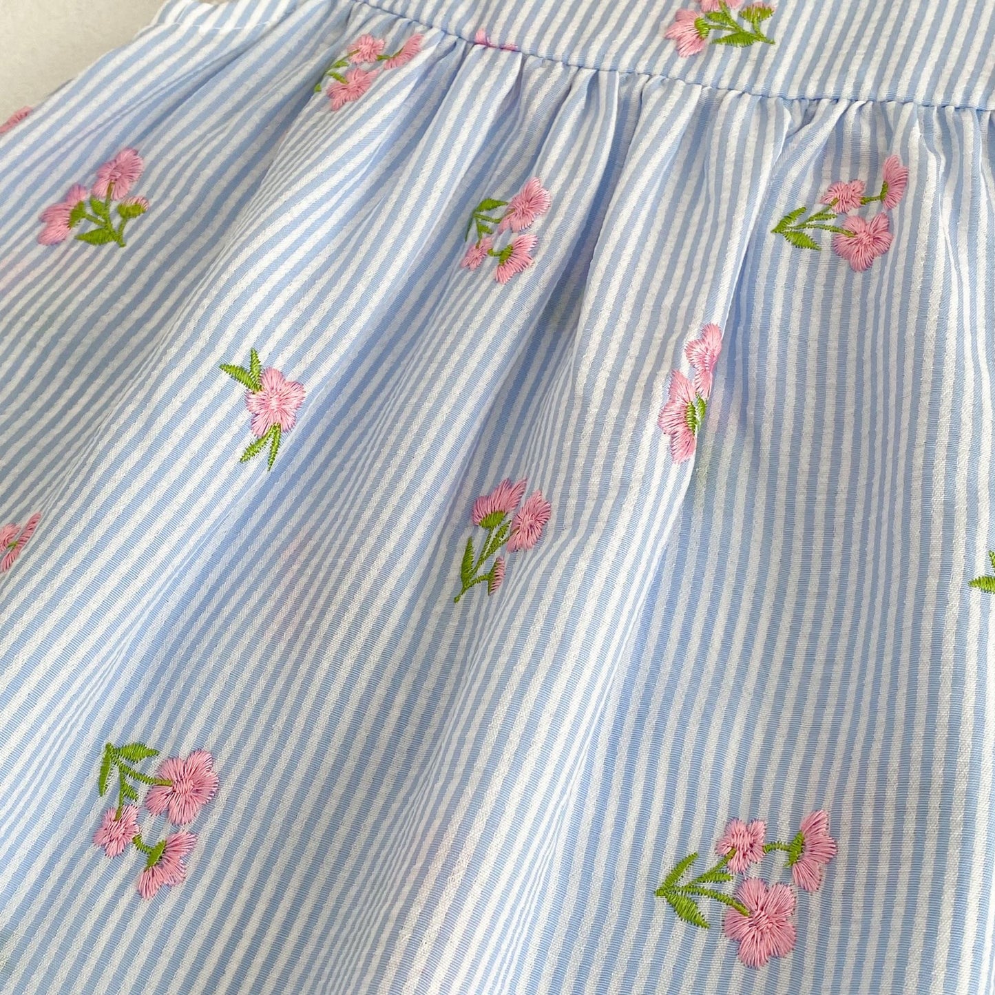 Preorder Twinning Delphine Pinstripes Romper or Dress