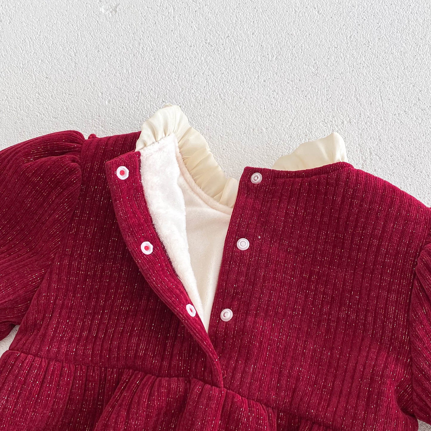 CHRISTMAS OOTD FOR PREORDER Bonne Fleece Romper
