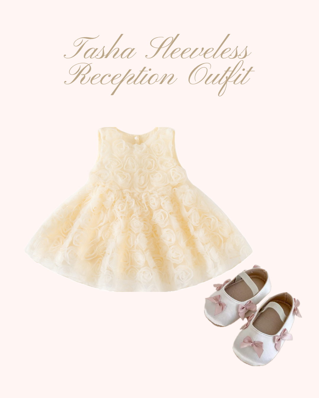 Preorder Tasha Sleeveless Reception Bundle in Cream