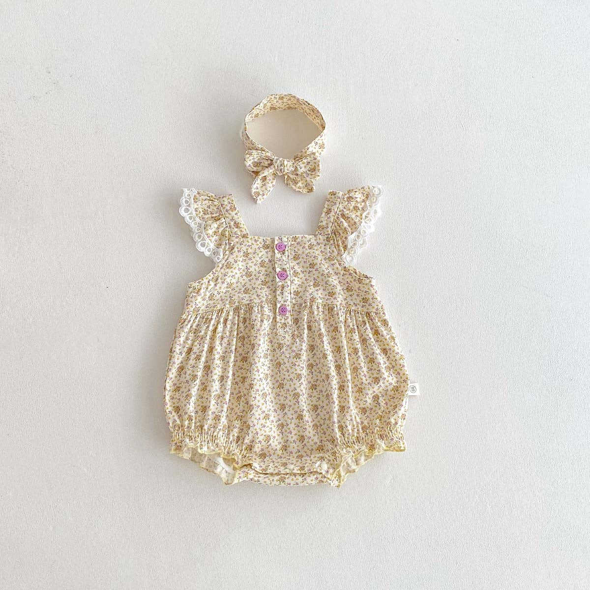 On Hand Eris Romper & Headband 6-12 months