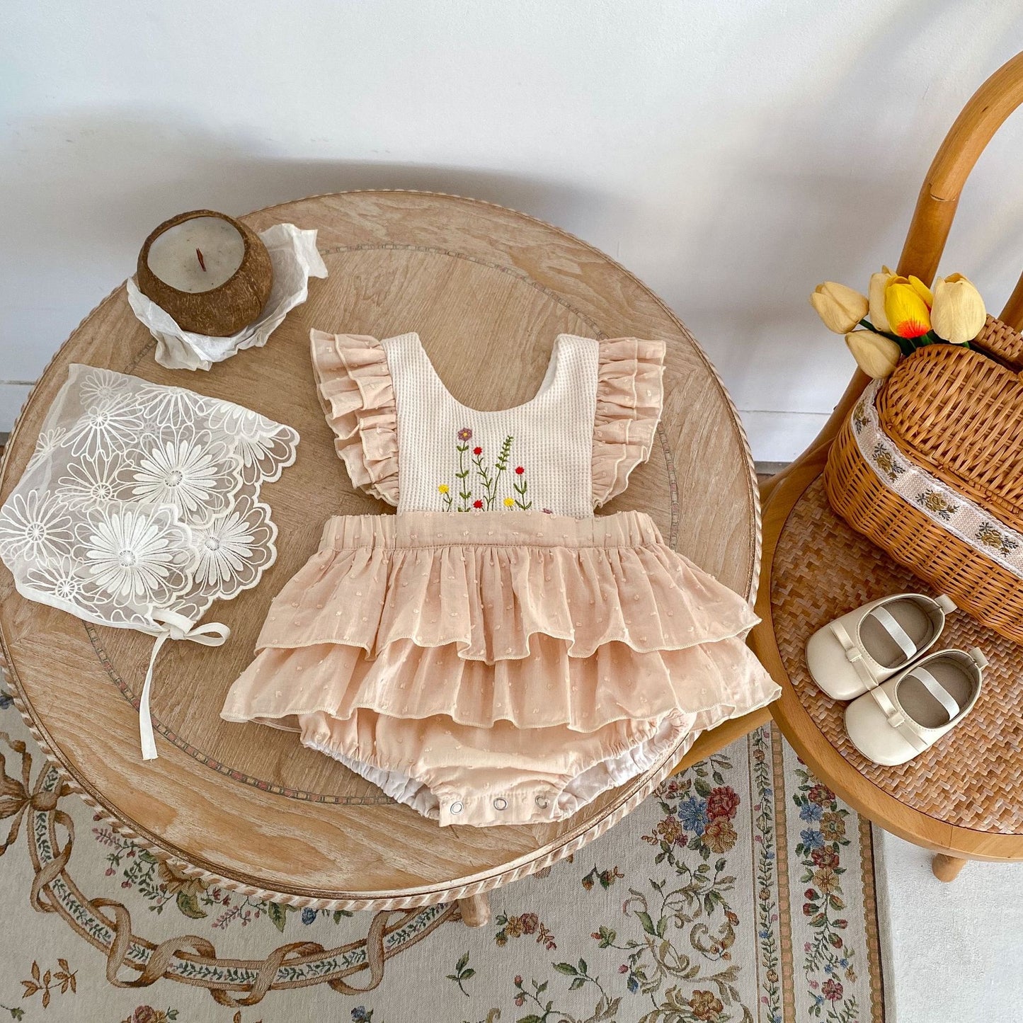 Maisie Swiss Dot Romper