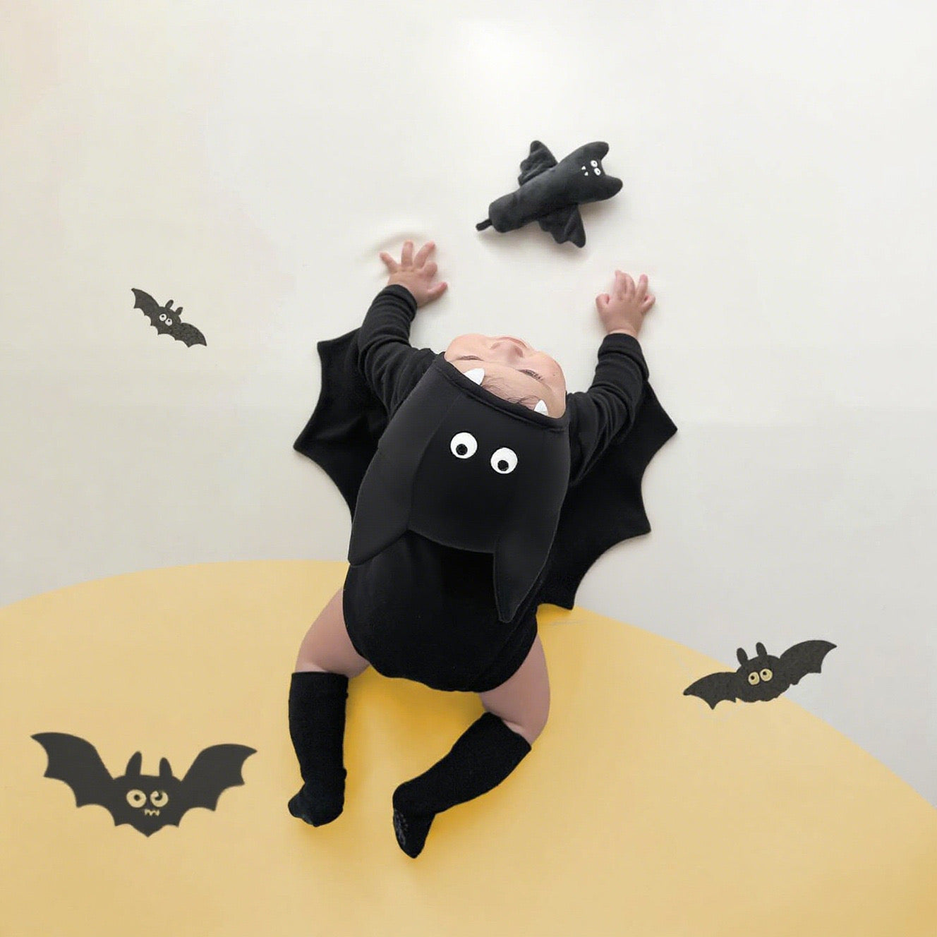 Preorder Halloween Bat Costume Romper and Hat Version