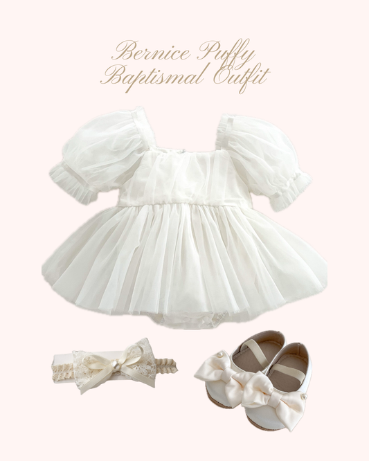 Preorder Bernice Puffy Baptismal Outfit