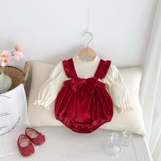 CHRISTMAS OOTD FOR PREORDER Sandy Romper