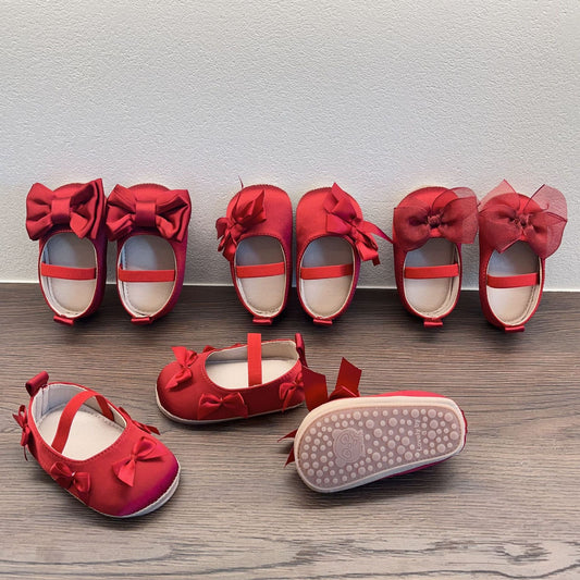 Preorder Serena Red Toes Baby Shoes