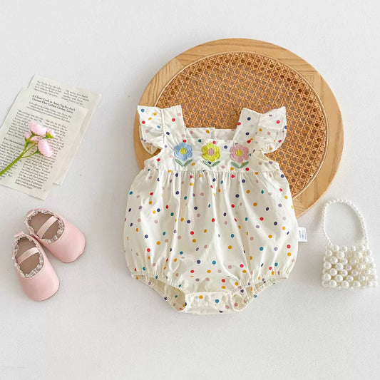 On Hand Tabitha Polkadot Romper