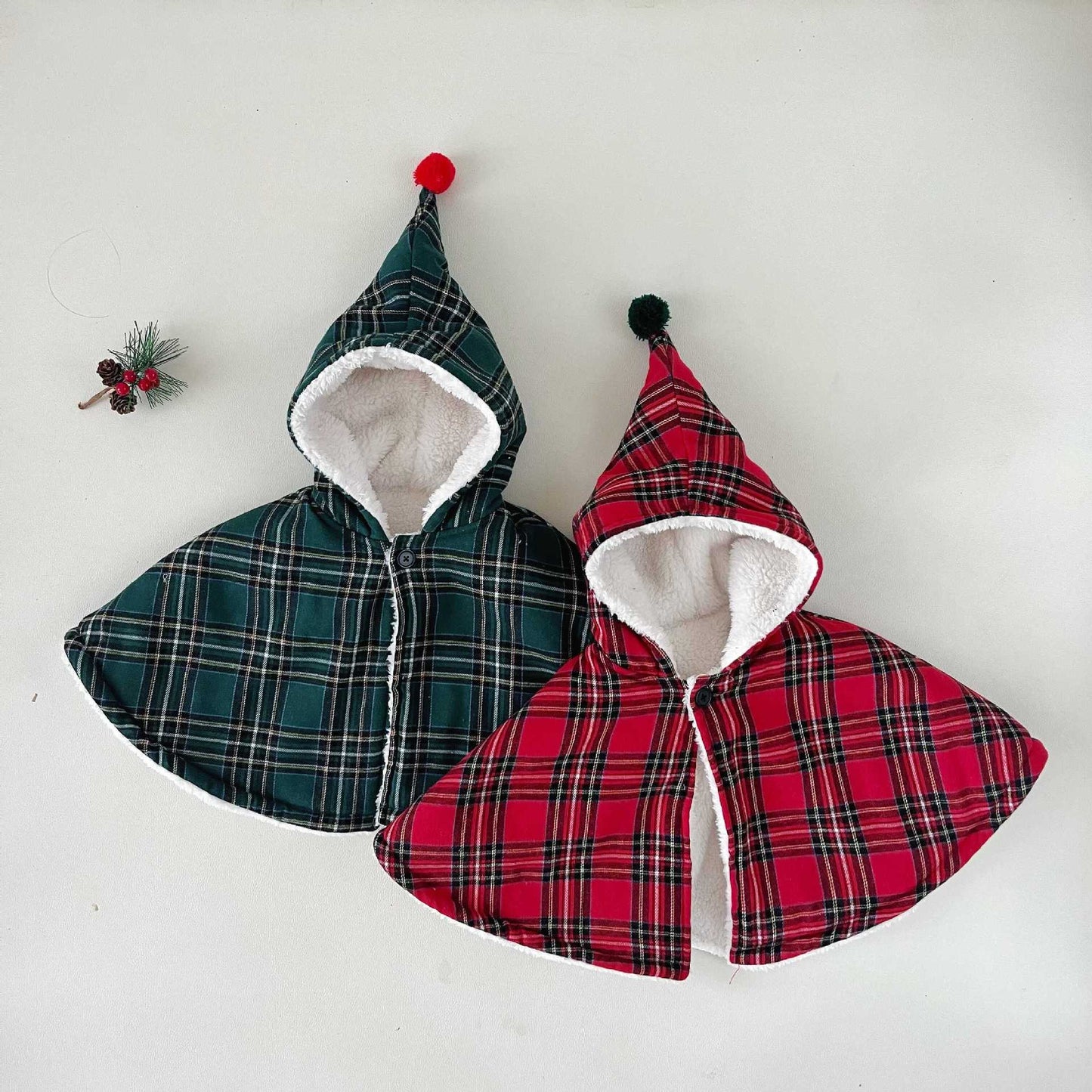CHRISTMAS OOTD FOR PREORDER Joey Tartan Cloak