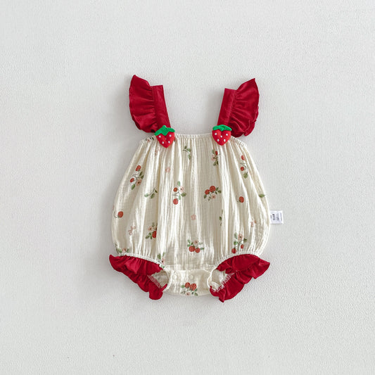 On Hand Averdeen Strawberry Romper