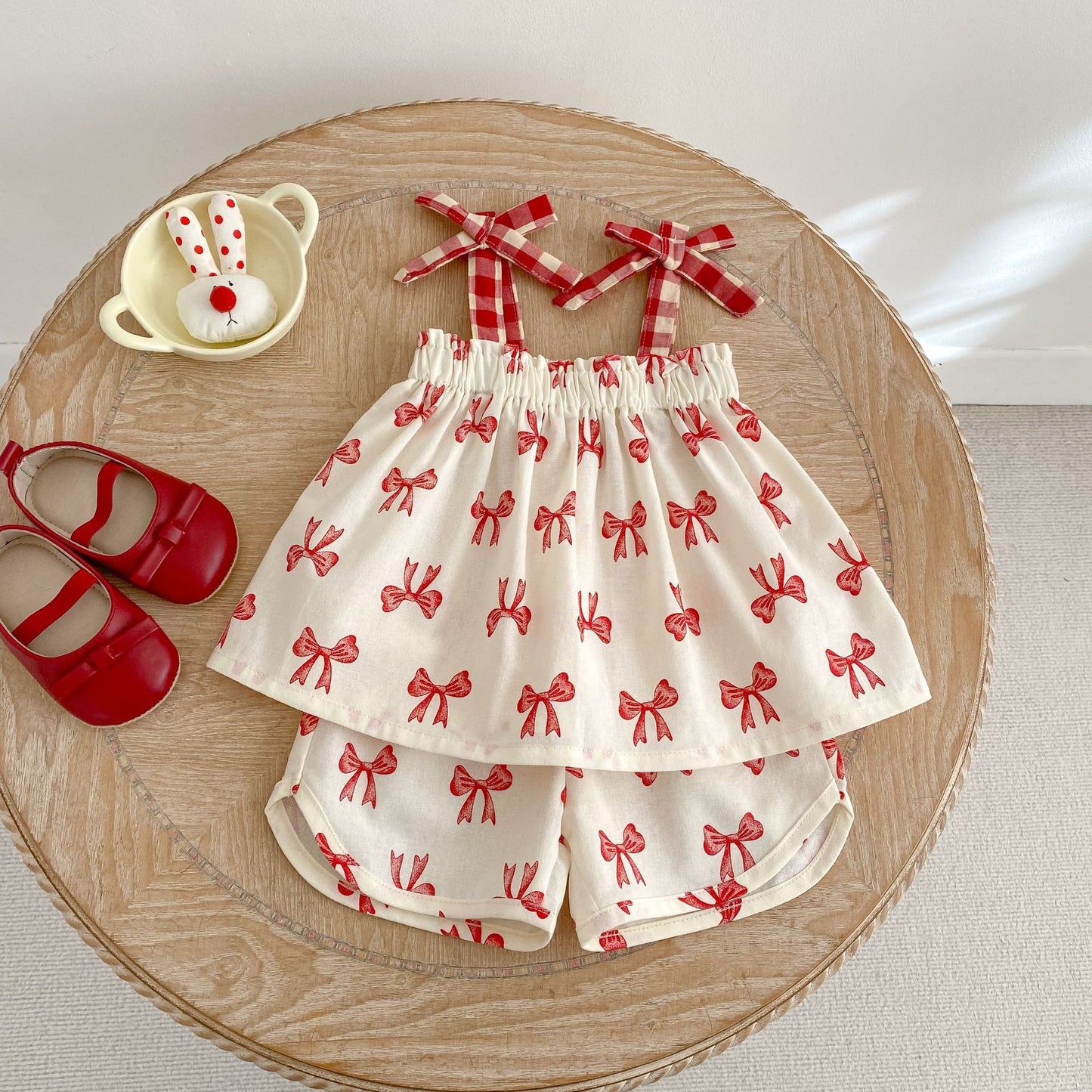 Preorder Infant Girls Ribbonette Blouse and Shorts