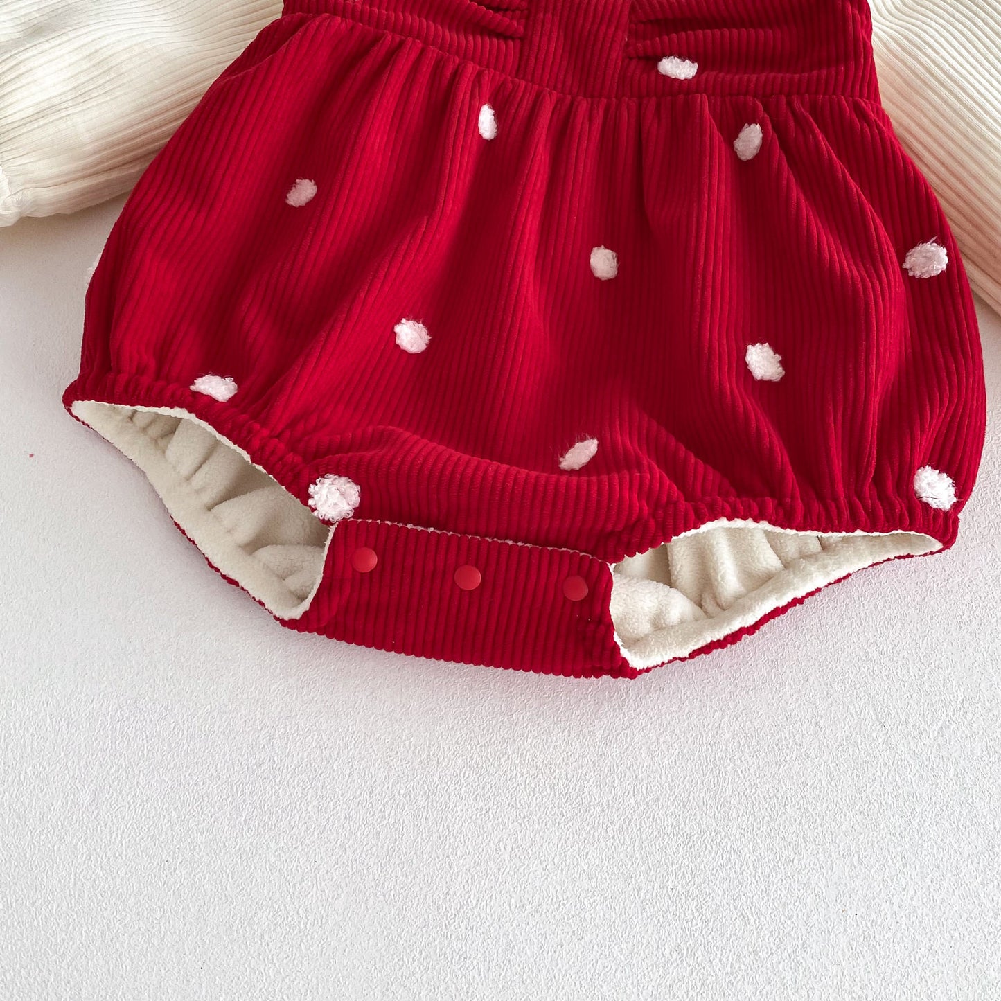 CHRISTMAS OOTD FOR PREORDER Vivienne Fleece Romper