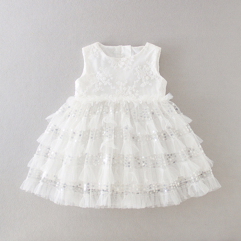 Christening for Preorder Elodia Sequined Dress & Hat