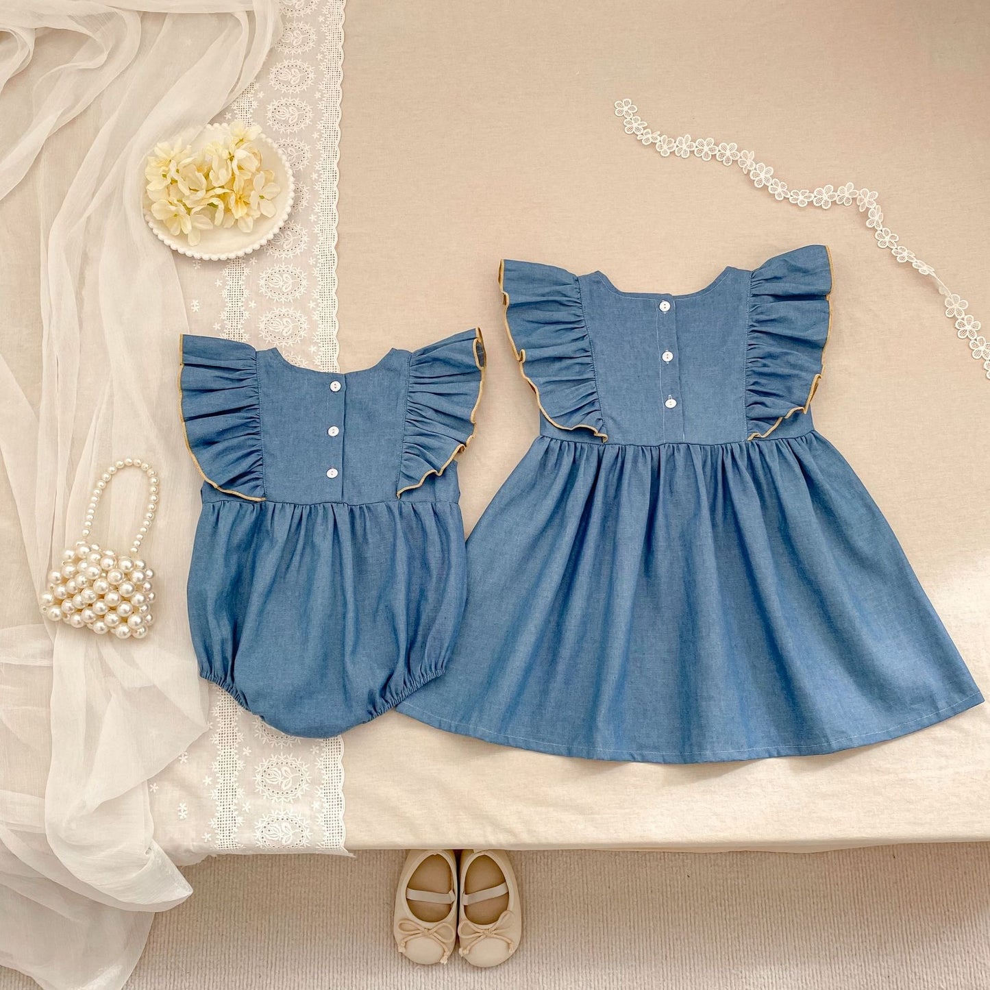 Preorder Twinning Dilly Romper or Dress