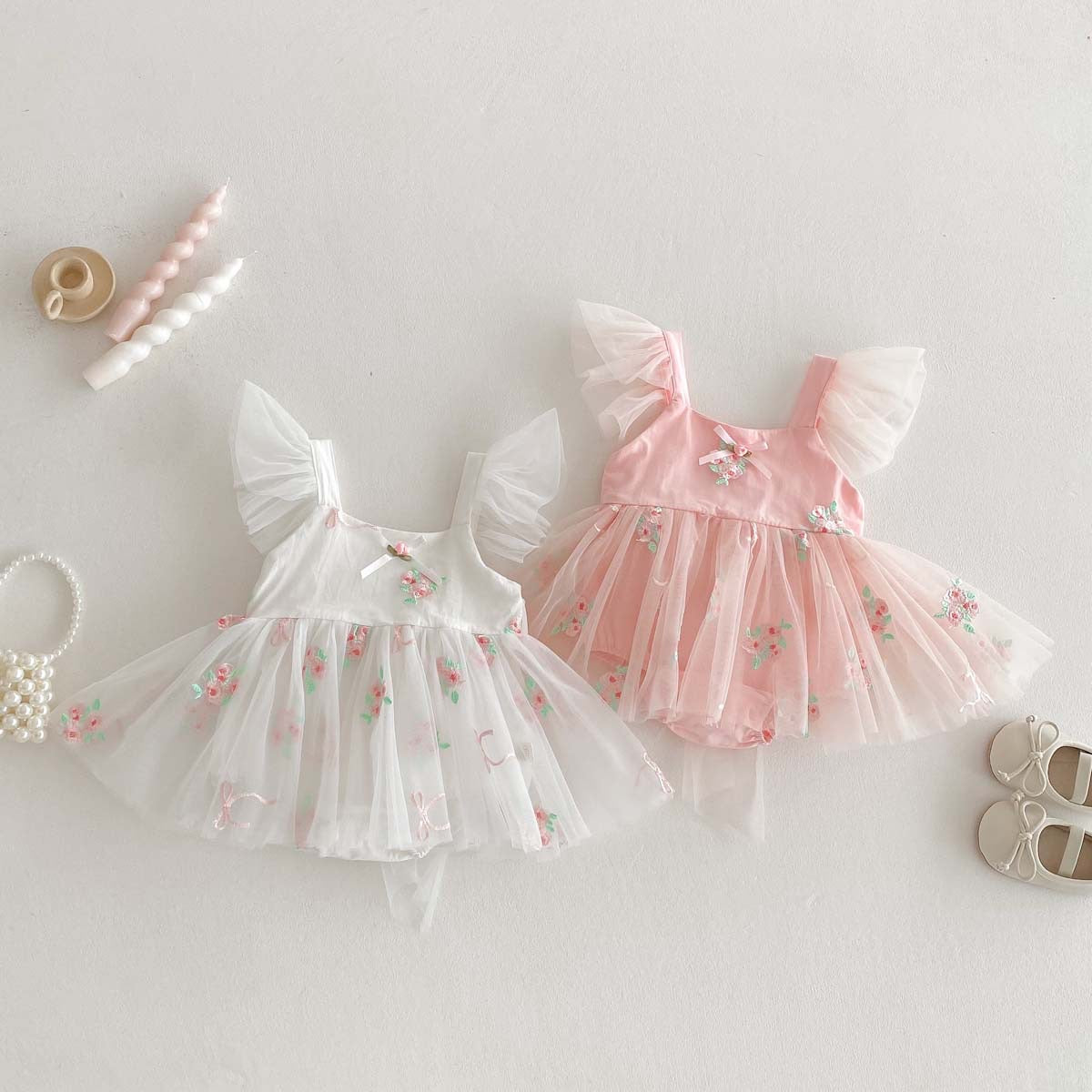 Laurie Strappy Romper Celebration