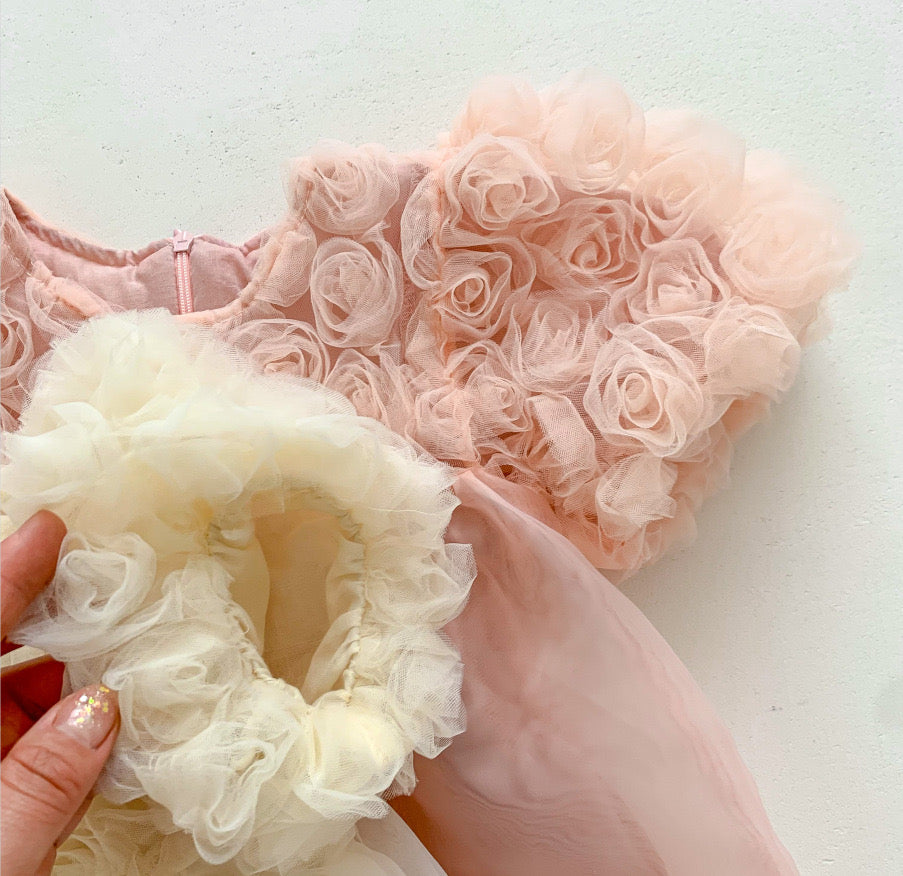 PREORDER Tasha Puff Sleeve Organza Dress