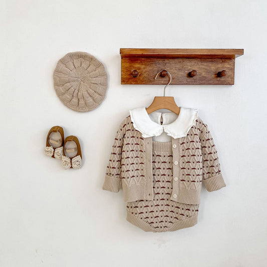 KNITS Monet Knit Cardigan & Romper