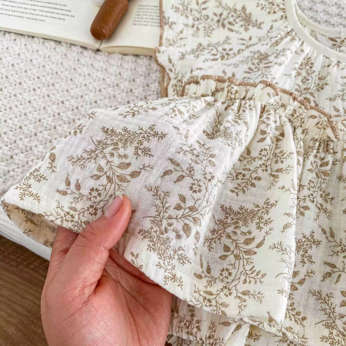 On Hand Rosamund Romper for 0-6 months