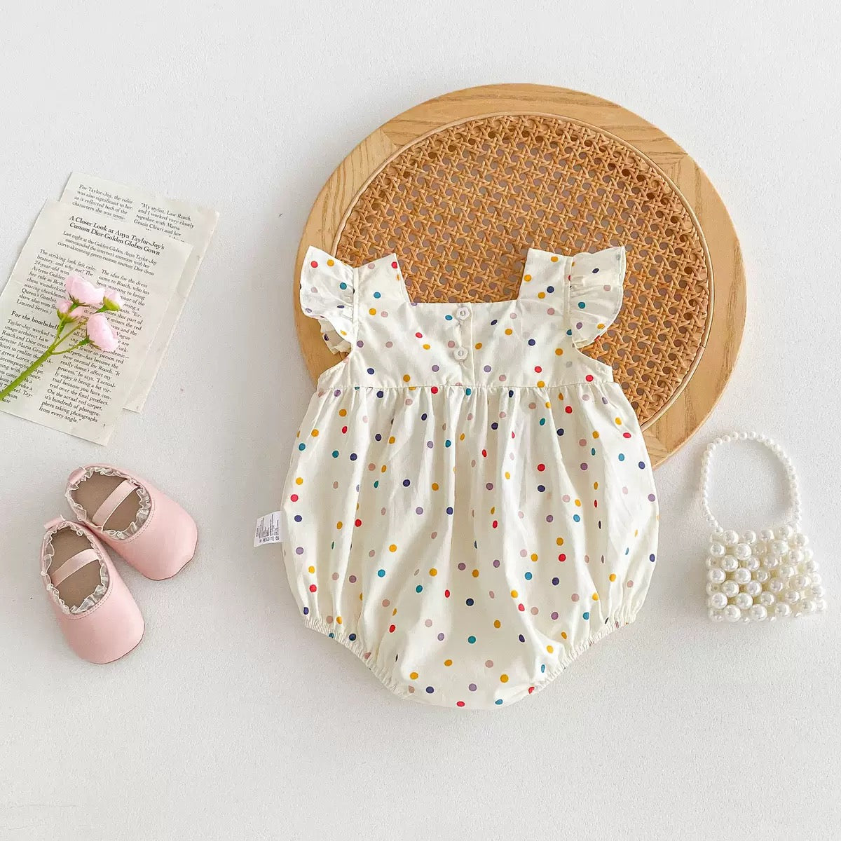 On Hand Tabitha Polkadot Romper