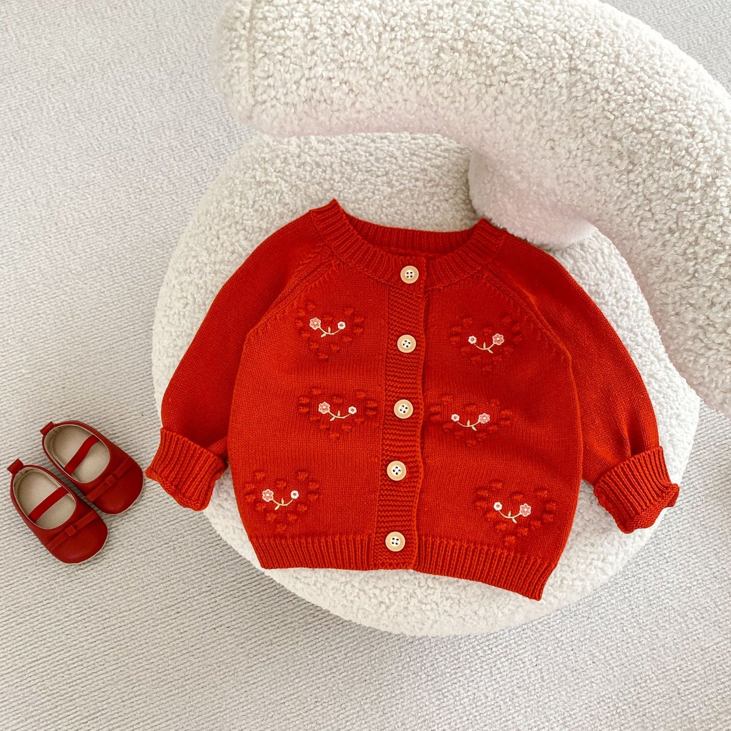 CHRISTMAS OOTD FOR PREORDER Mallie Knit Cardigan & Romper
