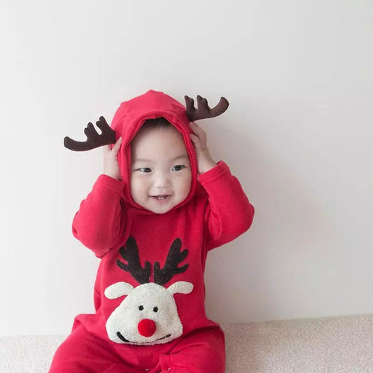 CHRISTMAS OOTD FOR PREORDER Calvin Unisex Reindeer Bodysuit