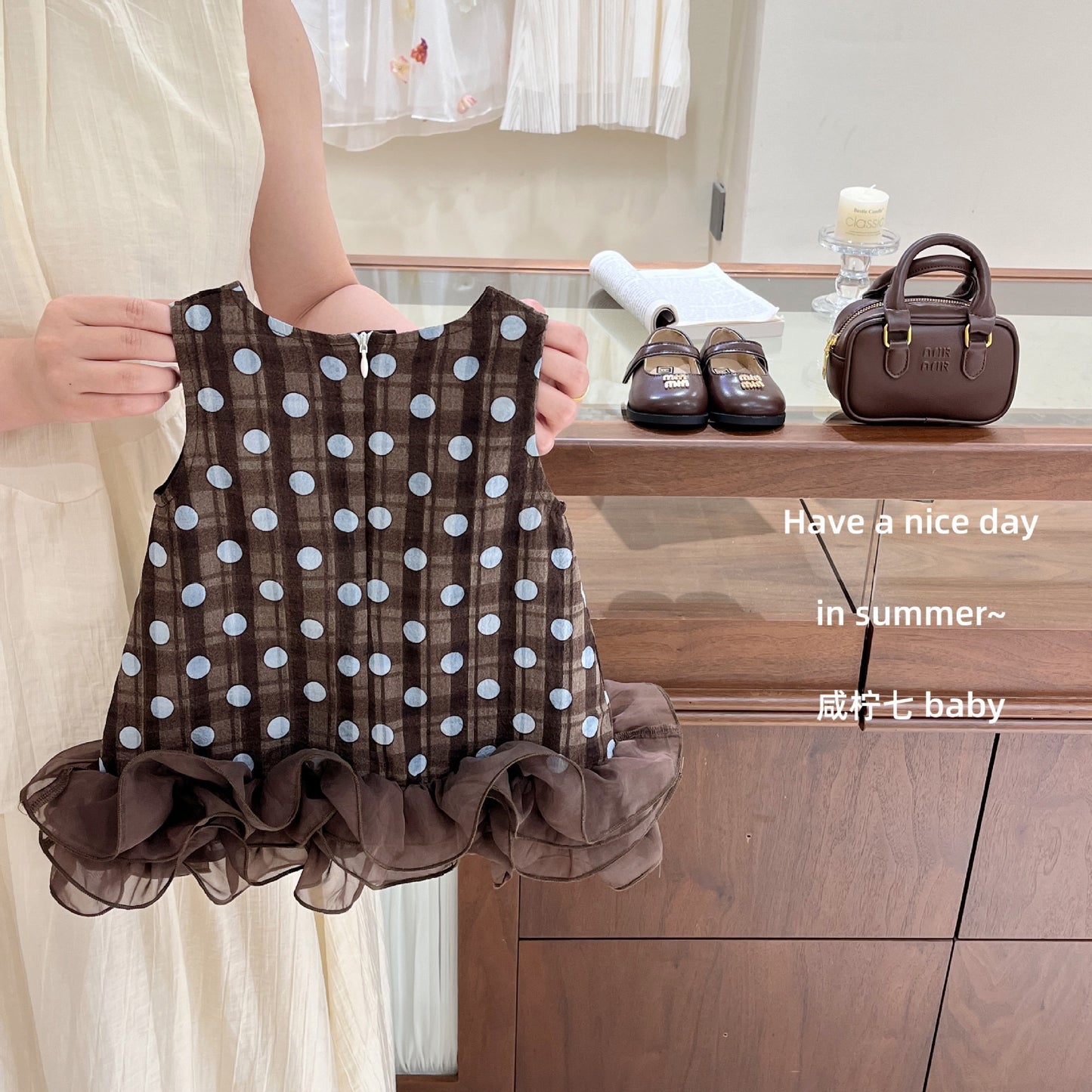 Preorder Dionne Polkadot Dress