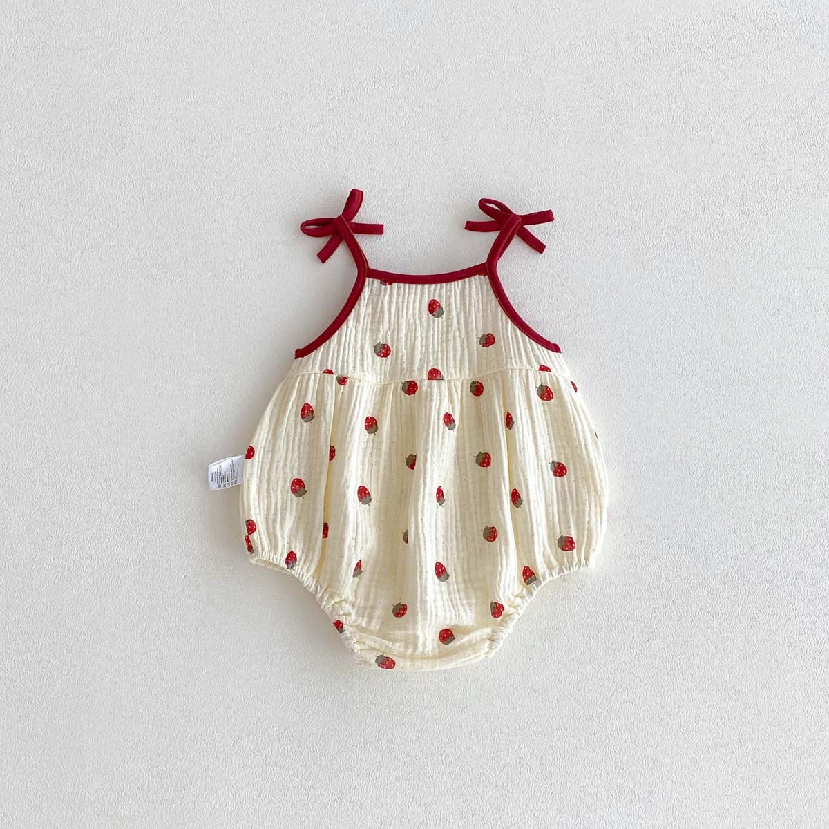 On Hand Salma Strawberry Romper in 18-24 months
