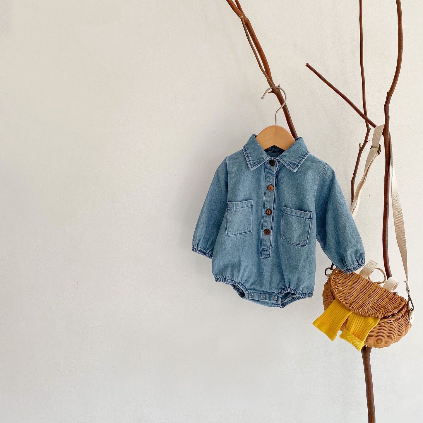 PREORDER APOLLO DENIM ONESIE INFANT BOYS