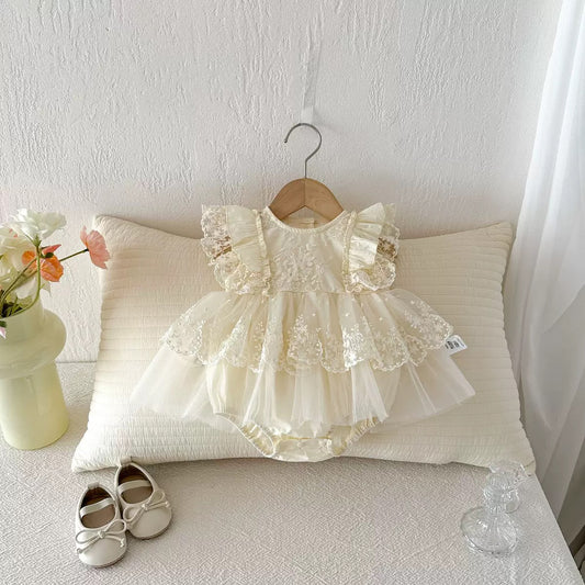 On Hand Abreeza Romper in 0-6 months