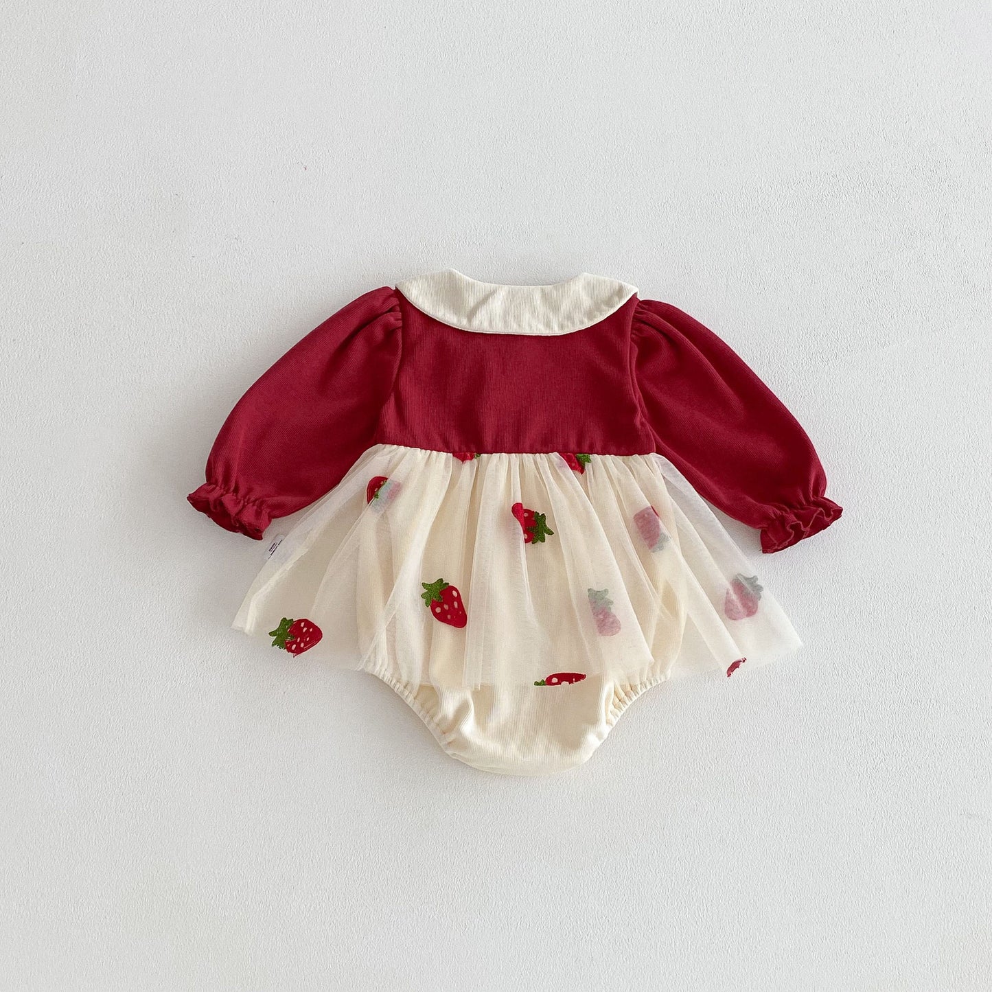 CHRISTMAS OOTD FOR PREORDER Cecilia Strawberry Romper